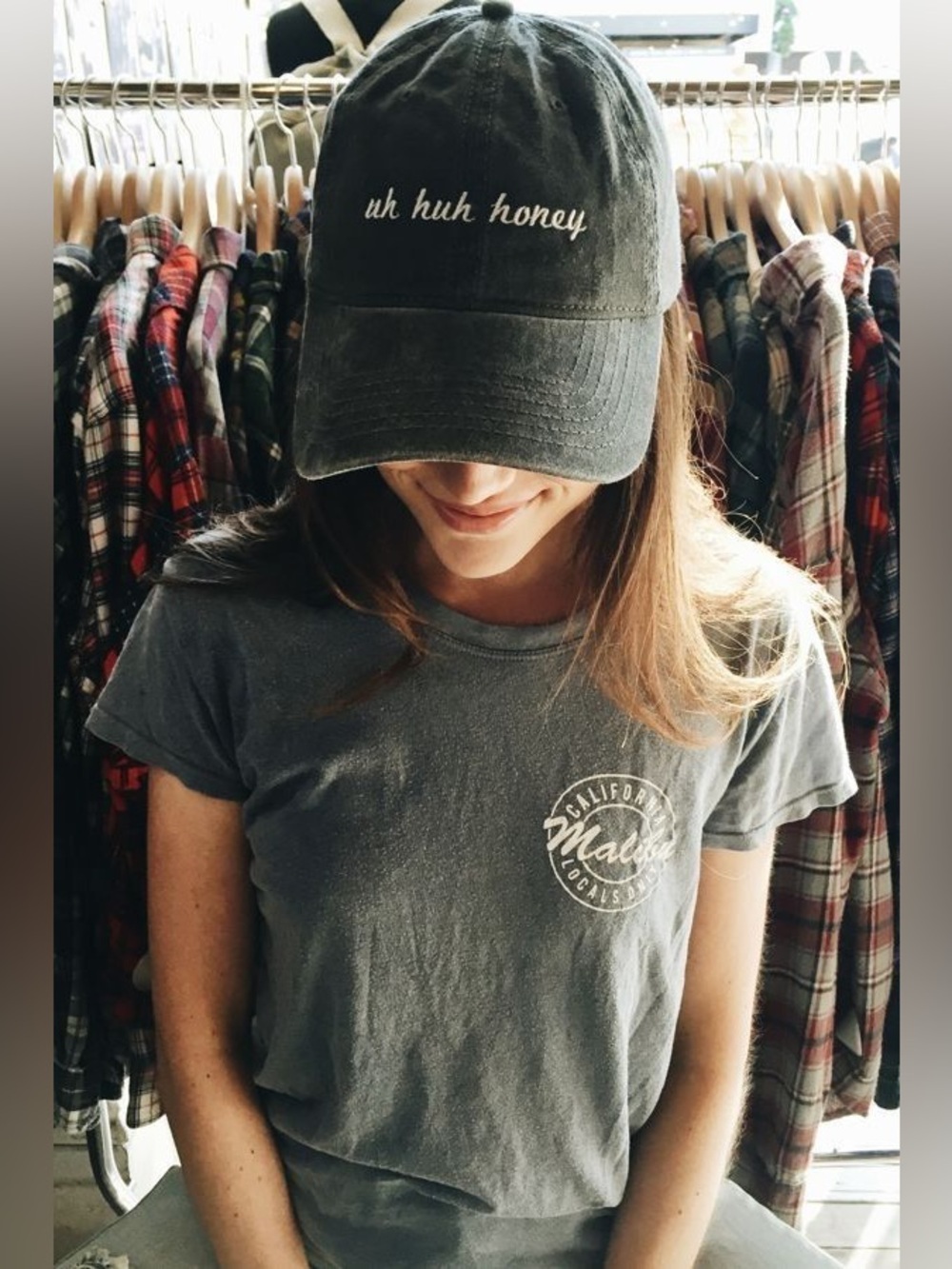 Brandy Melville Uh Huh Honey Katherine Baseball Hat